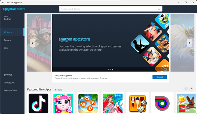 Amazon AppStore Ã®È›i permite sÄƒ rulezi aplicaÈ›ii pentru Android Ã®n Windows 11 